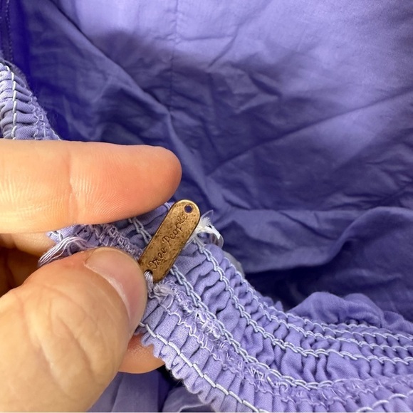 Free People Cohen Poplin Midi Dress in Light Purple Womens Size X-Small - Picture 5 of 11